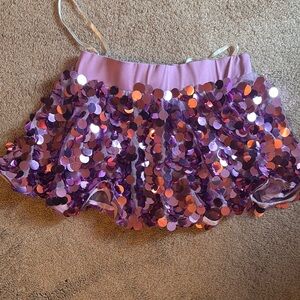 Sequin Skirt with Pink and Purple Accents
